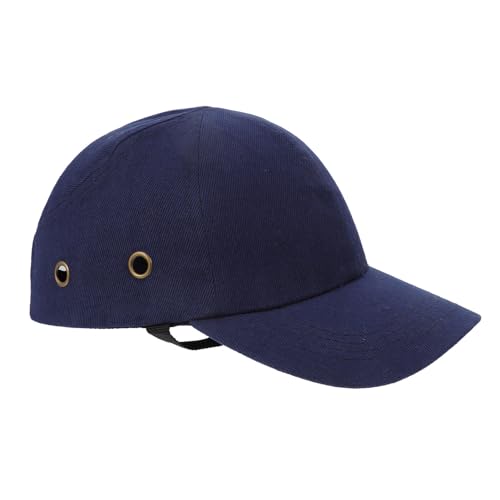 Sosoport Berretto Antiurto da Baseball Regolabile Guscio Rigido in ABS Leggero Cappellino di Sicurezza per Lavoro e Attività Outdoor Protezione Testa per Uomo e Colore Blu Scuro