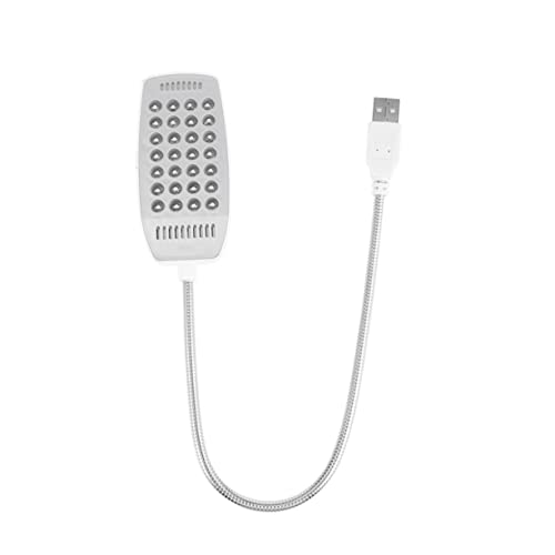MOLUCKFU Computer Light with 28 Led Beads Flicker-Free Dimmable Eye- -Saving Flexible Gooseneck