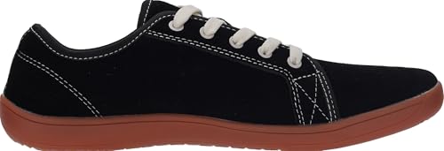 WHITIN Men's Wide Genuine Leather Barefoot Shoes | Minimalist Fashion Sneakers | Zero Drop Sole3