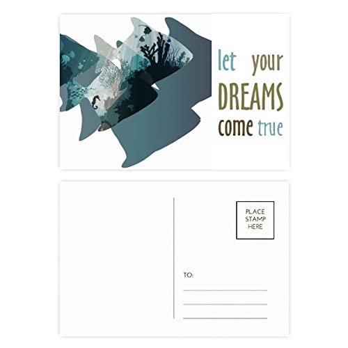Cartes postales méduse Dream Come True Seahouse lot de 20 pour remerciements