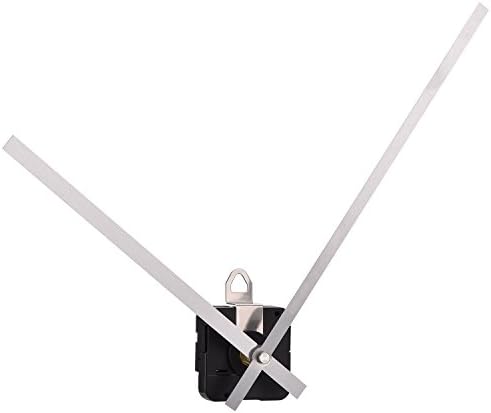 Kit Mécanisme D'horloge Murale Avec Grandes Aiguilles 3D - Aiguilles De 39cm Et 31.5cm, Couleur Noire, Pile AA