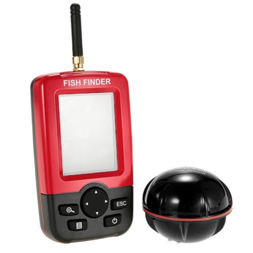SAROAD Sonar Portátil de 100 M, Buscador de Peces, Señuelo de Pesca, Sonda, Buscador de Pesca, Transductor de Alarma, Pesca en el Mar y en Lagos