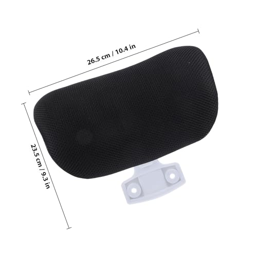 Chaise de bureau support cervical incurvé et appui-tête ergonomique noir