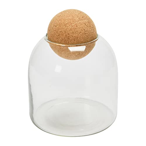 Bloomingville Glass w/Cork Ball Lid Jar, 8