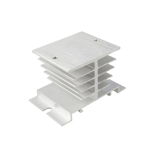 Disipador de calor SSR monofásico de aluminio 80mm x 50mm x 50mm para refrigeración de relés