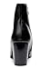 Santimon Mens Boots Casual Patent Leather Chelsea Dress Boots Zipper on Side Mid Calf Boots for Men Black-B 10