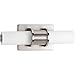 Progress Lighting Truss LED Collection 13" Etched Opal Glass Modern Bath Vanity Light Brushed Nickel