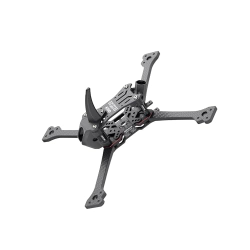 Châssis drone FPV 5 pouces à bras 5mm amovibles et carbone rouge
