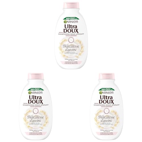 Garnier Ultra Doux Shampooing Hydratant delicatesse 300 ml (Lot de 3)