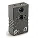 Thermocouple Jack,J,Black,2 Flat Pins