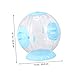 Parliky Creative Hamster Running Ball Durable Exercise Toy for Pets Fun Activity Plaything for Hamsters Hedgehogs and Squirrels Transparent Blue Design