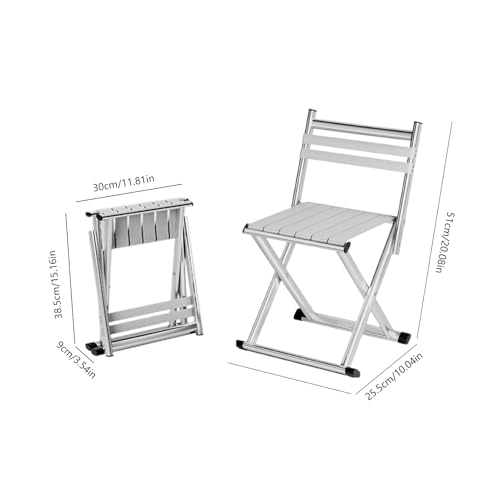 Tabouret pliable en métal portable pour camping et randonnée - 5