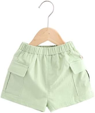Amazon Co Jp Apexlife 子供服 ショートパンツ ハーフパンツ 男女兼用 キッズ ベビー 男の子 女の子 半ズボン短パン ウェストゴム 無地 綿100 カジュアル グリーン 66cm 服 ファッション小物
