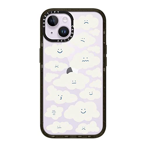 Coque iPhone 14 Casetify Eggsdoodz antichoc noir brillant