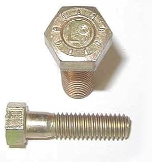 3/4-10 x 2 Hex Head Cap Screws, Alloy Steel Grade 9, Zinc Yellow Plating (Quantity: 20 pcs) - Coarse Thread UNC, Partially Threaded, Length: 2 Inch, Thread Size: 3/4 Inch