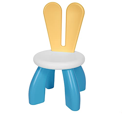 67i Kids Chair Toddler Chair for Boys and Girls Seat for Toddlers Learning Chairs for Table Toddlers Activity Chairs Rabbit Ears Kids Chairs for Boys and Girls Indoor or Outdoor Use (Yellow Blue)