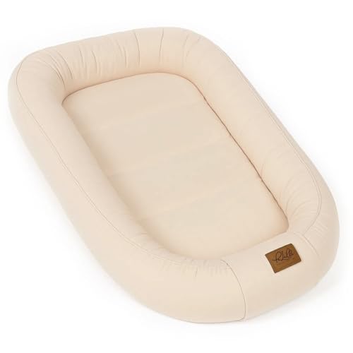 PaLulli® Extra Großes Babynest 100x60 cm Baumwolle | Beidseitig nutzbares...
