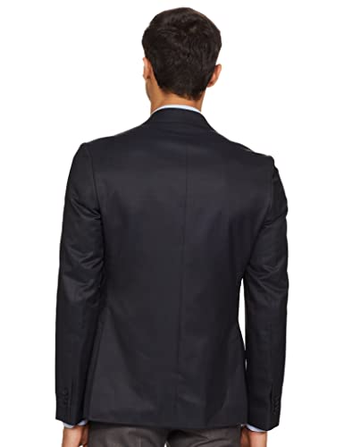 Image of Raymond Wool Blend Men's Full Sleeve Italian Cut FIT Dark Blue Formal Suit