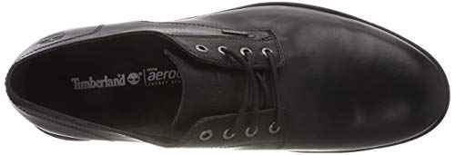 Timberland Sapato masculino Oxford com cadarço, Black Jet Black Mincio 15, 42 M EU