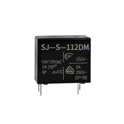 Relé HF32F 24V de 5 pines y 5A para circuitos impresos lote de 5 piezas