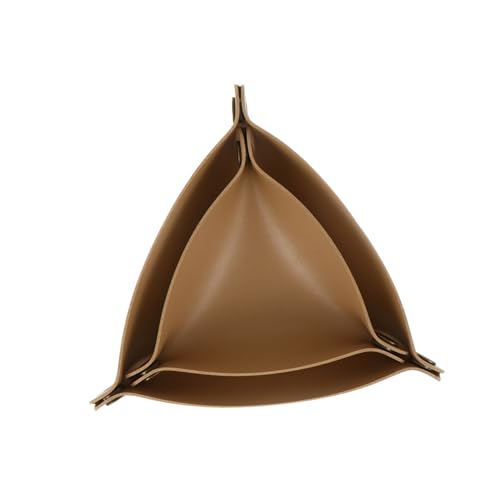 Homoyoyo 2piezas Bandejas De Almacenamiento De PU De Organizadores De Escritorio Triangulares para y Llaves Accesorios De Decoración y