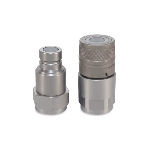 Image of 3 /4″ Flat Face Hydraulic Quick Couplers Set - 1″ NPT Port