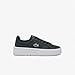 Lacoste Womens Carnaby Platform Sneaker, DK GRN/WHT, 8.5