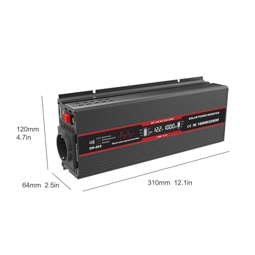 Convertisseur 12V 220V 1500W DNB transformateur voiture prise UE - 4