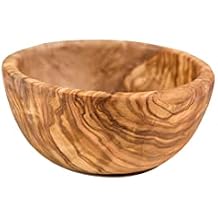 Lipper International 6011 Olive Wood Serving Bowl for Salads, Fruit, or Popcorn, Small, 4.75"