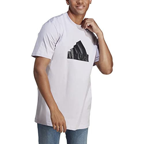 Adidas Men's Future Icon Badge Of Sport T-Shirt, Silver Dawn, Large #TOP22