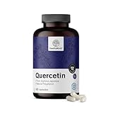 HealthyWorld® Quercetin 500 mg – 180 pflanzliche Kapseln – Aus dem Blütenextrakt von Sophora Japonica – Hoher Gehalt von 500 mg pro Kapsel – Ohne GVO und Allergene – 6 Monate Vorrat
