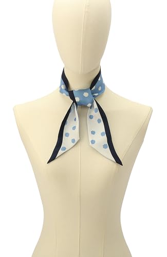 kate spade new york Women's Sea Spray Dot Silk Skinny Scarf, Stylish & Lightweight Accessory for Everyday3