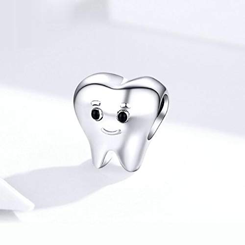 Smiling Tooth Fairy Dentist Charm Bead for Pandora Womens Jewelry for Teen Gifts or Kids Spacer Bead2