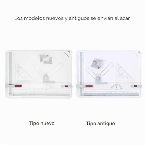 Mesa de dibujo A3 ergonómica multifuncional con doble regla y clips de esquina 7