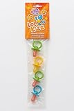 CONTENU: Sachet contenant 5 sucettes tétines au goût Tutti Frutti, parfaites pour les moments de gourmandise.
