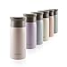 eppikan® EppiToGo Termo de Acero Inoxidable, taza aislada, Travel Mug, Coffee-to-go, Taza para Coche, 350 ml, 500 ml, taza de viaje, antigoteo con Apertura de 360º higiénica (Lavender Grey, 350 ml)