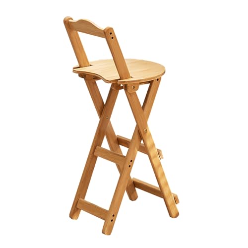 JTPMYFT Taburete de Bar Plegable con Respaldo