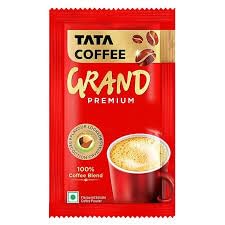Pink Delight Tata Coffee Grand Premium Instant Coffee, 5.5 Gm, Powder, Bag/Pouch, With Flavour Locked Decoction Crystals, Flavoured Soluble Coffee Powder, Rich Aroma & Great Taste (Pack Of 30 Pcs)