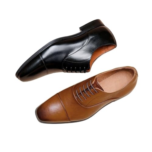 Men's Large Size Business Leather Shoes Three Joint Men's Leather Shoes Oxfords(Black,100)3