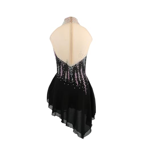 ZAGITOVA Saia feminina para patinação no gelo, feita à mão, vestido de patinação artística, traje de