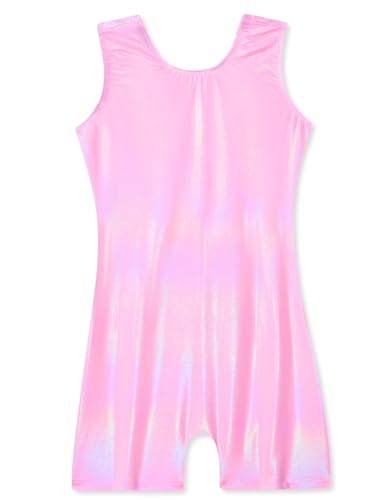 domusgo gymnastics leotards for girls sparkly one piece sleeveless tumbling unitards