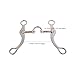 AYNEFY Horse Mouth Bit,Stainless Steel Thickened Loose Mouth Roller Bit Horses Snaffle Bits Equestrian Performance Accessory for Horse Training Control