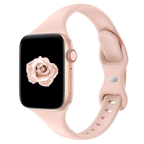 Silicone Sport Band for Apple Watch 38–46mm (Pink Sand)