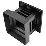 Villa Sombrero de Chimenea de Aleación de Aluminio, Tapa de Ventilación de Escape en la Azotea para Ventilaciones de Techo, Chimeneas de Ladrillo Visto(25x25cm/9.84x9.84in)