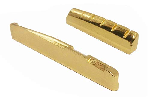 image for Jiayouy 2Pcs Guitar Nut and Saddle Replacement Music Instrument Parts 