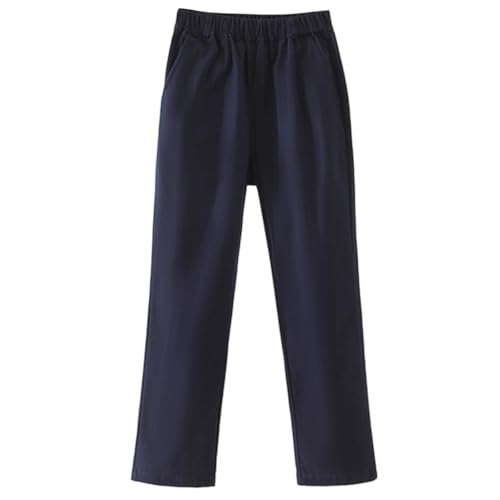 Girls Boys School Pants Cargo Joggers Uniform Pants Youth Kids Hiking Lightweight Pants for Sports Outdoor with Pocket