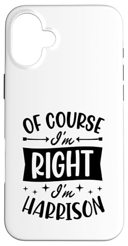 �������I'm Right I'm Harrison �p�[�\�i���C�Y ���O �X�}�z�P�[�X iPhone 16 Plus �p