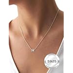 ChicSilver 925 Sterling Silver Initial Necklace for Women Dainty Letter Jewelry Personalized Gift (with Gift Box) - Image 2