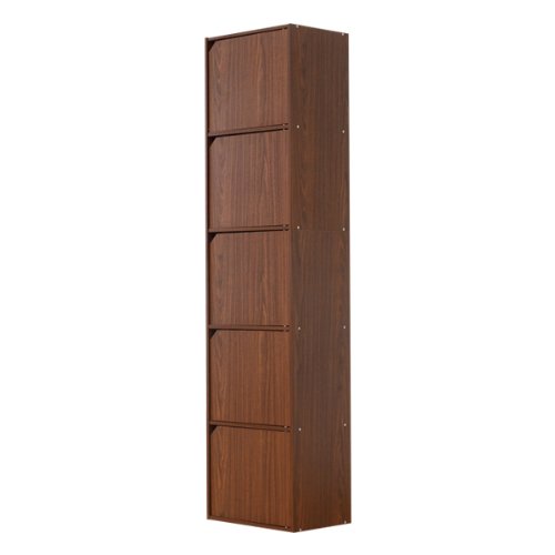 Amazon｜A4サイズ収納OK 扉付きカラーボックス 5段 木製 収納ボックス