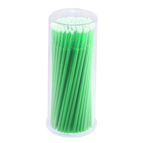AmeriCan Goods 100/pcs Dental Disposable Microbrushe Applicators Micro & Bendable Swabs Head Dental, Eyelash, Makeup & Personal Care (Regular 2.0)